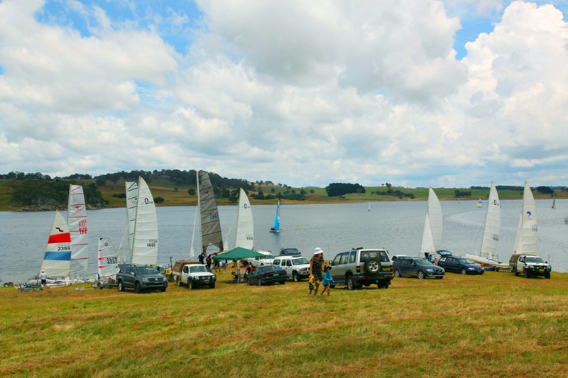 Sailing at Oberon Dam